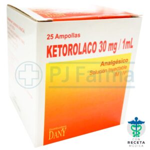 Ketorolaco 30mg/1ml Solución inyectable - Caja x10und