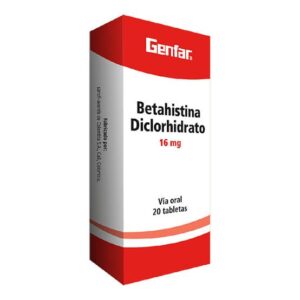 Betahistina Diclorhidrato 16mg Tab - Caja x20un(B)