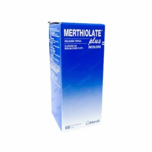 MERTHIOLATE PLUS INCOLORO Solución Topica- Frasco 60 ML