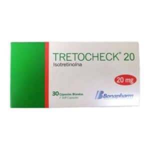 Tretocheck 20mg (Isotretinoina) Tab - Caja x30und