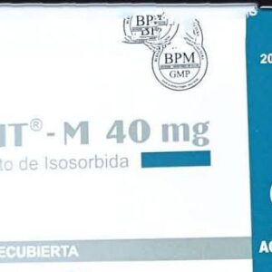 Izonit-M 40mg (mononitrato de isosorbida) Tab - Caja x20und