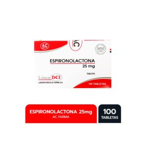 Espironolactona 25mg Tab - Caja x100und