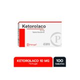 Ketorolaco 10mg Tabletas Caja x100 – Analgésico Antiinflamatorio