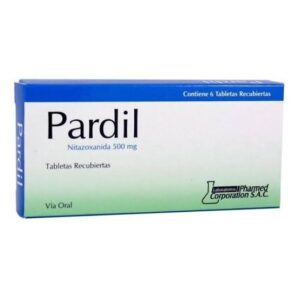 Pardil 500mg (Nitazoxanida) Tab - Caja x6und