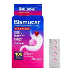Bismucar 262mg Tab Masticable - Caja x100und (B)