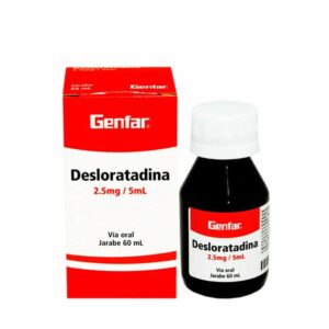 Desloratadina 2.5mg/5ml Jarabe Genfar - Frasco 60 ML (B)