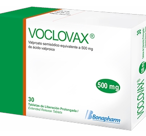 Voclovax 500mg (Valproato) Tab - Caja x30und (B)