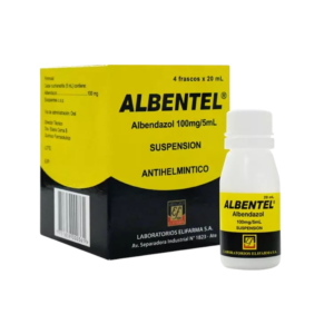 Albentel (Albendazol) 100mg/5ml Susp Oral - 4Frascos x20ml (B)
