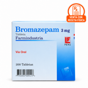 Bromazepam 3mg Tab - Caja x200und (Receta medica) (B)