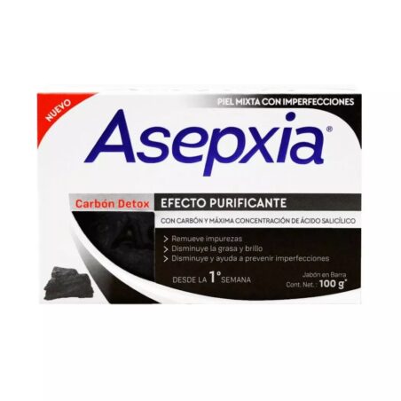 Jabon Asepxia Carbón Detox - Barra 100g (B)