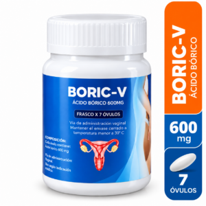 Acido Bórico 600mg Óvulos Vaginales - Frasco x7un (B)