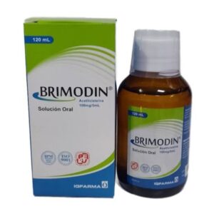 Brimodin 100mg/5ml (Acetilcisteina) Jarabe - Frasco 120ml (B)