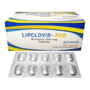 Lipclovir (Aciclovir 400mg) Tab - Caja x100un (B)