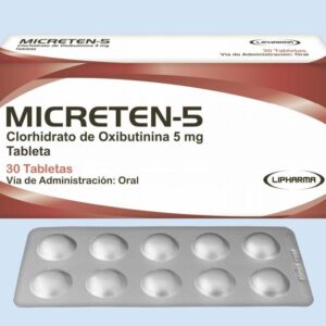 Micreten oxibutinina 5mg caja x 30