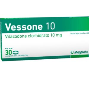 Vessone 10 vilazodona 10 MG  x 30 tab  48horas.