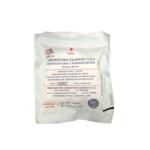Aposito de Gasa y Algodón Esteril 10cm x 20cm - Paquete x12un