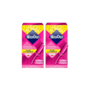 Nosotras Tampones Con Aplicador Regular - Pack x2 Cajas (8un c/u) (B)