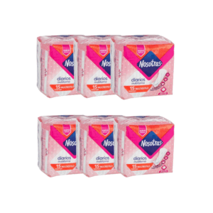 Nosotras Diarios Multiforma - Pack x6 Paquetes (15un c/u) (B)