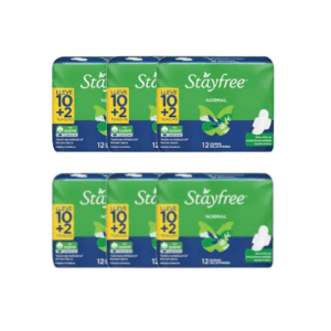 Stayfree Toallas Higiénicas - Pack x6 Paquetes (12un c/u) (B)