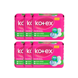 Kotex Normal - Pack x6 Paquetes (10un c/u) (B)