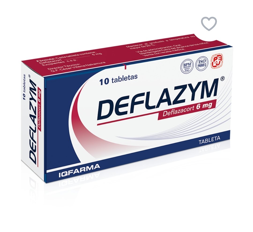 DEFLAZYM 6mg Caja x 10 tabs