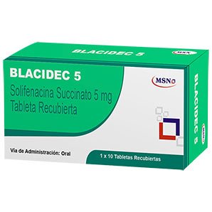 Blacidec 5mg solifenacina caja x 10