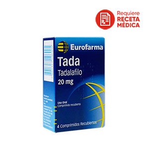 Tada 20 MG caja x 4 unid (Tadalafil)