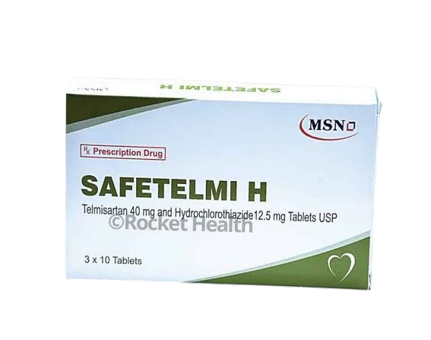 Safetelmi H(40/12.5) telmisartan hidroclorotiazida caja x 30.