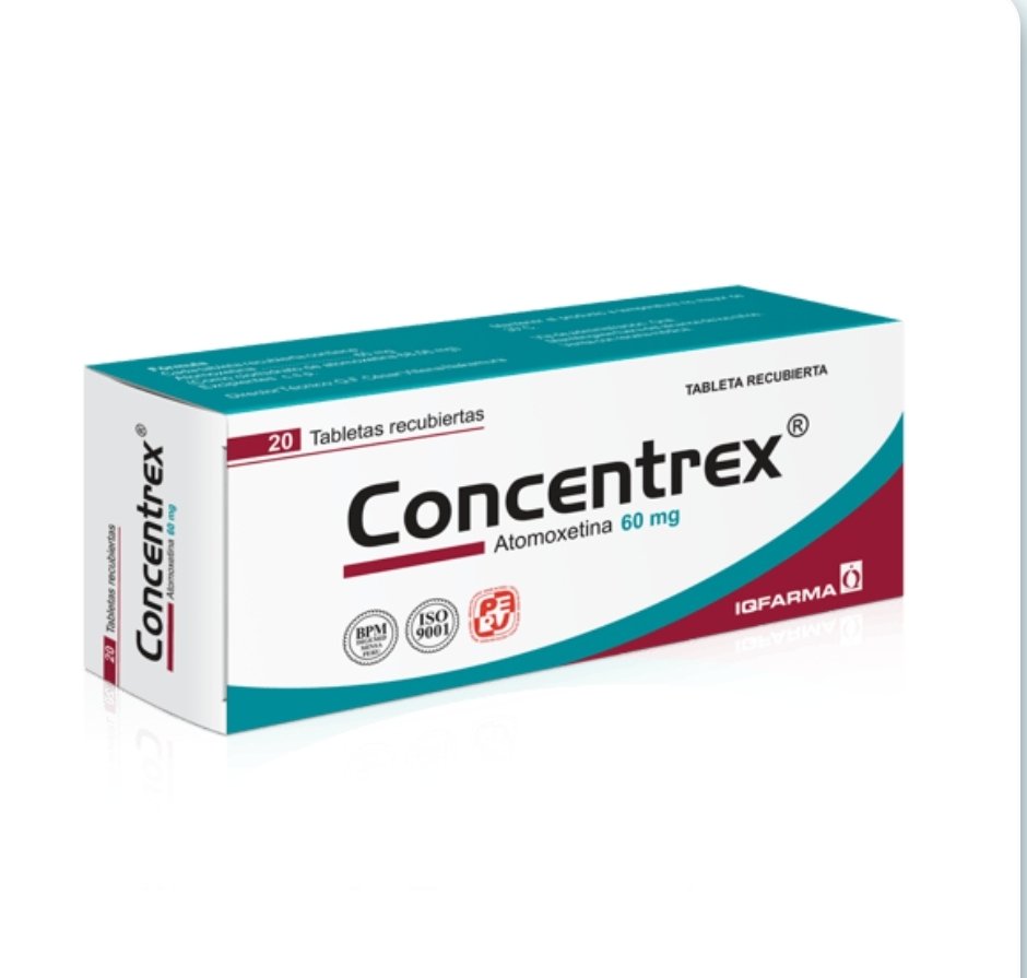 Atomoxetina 60g ( Concentrex) caja x 20 unid.