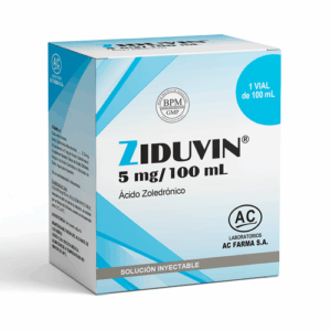 Ziduvin ácido zolendronico5/100 inyectable.