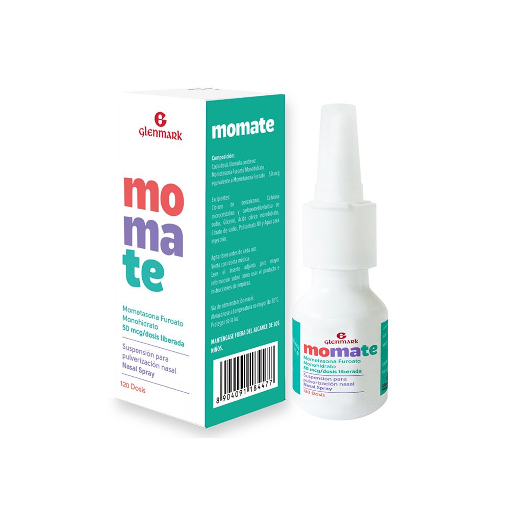 Momate 50mcg/Dosis Suspensión para Pulverización nasal