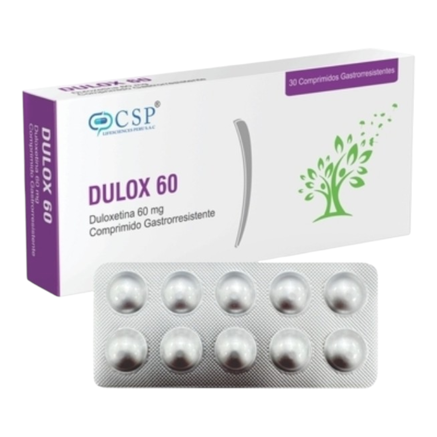 Dulox 60 duloxetina - caja 30 tab