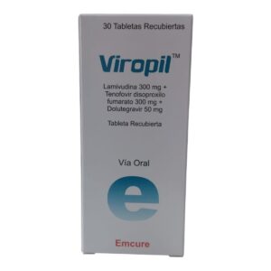 Viropil 50 + 300 + 300mg (dolutegravir lamivudina tenofovir) x 30 tab