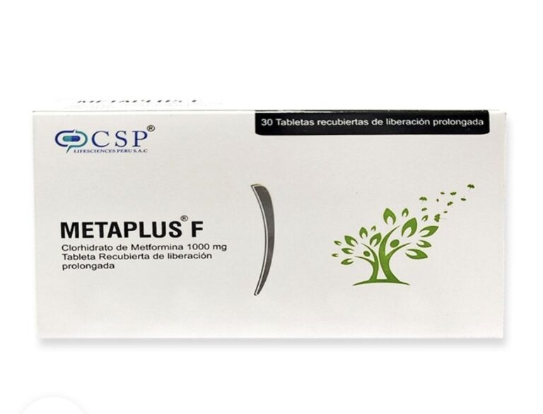 Metaplus F metformina 500mg - Caja x 30 unid.