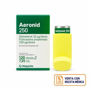 Aeronid 250 Suspensión Aerosol Inhalación Bucal