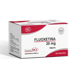 Fluoxetina 20mg tableta x 100 unid