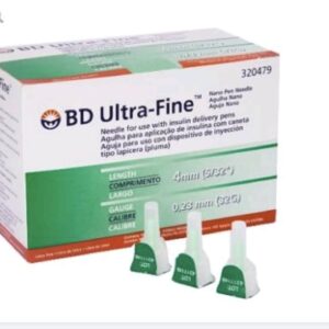 Bd ultra fine aguja 4mm insulina verde x 100 unidades