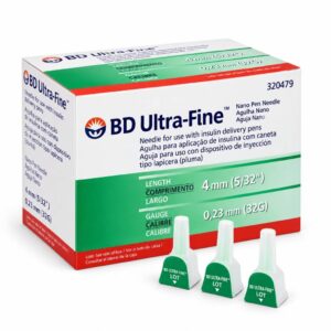 Bd ultra fine aguja 4mm insulina verde x 100 unidades
