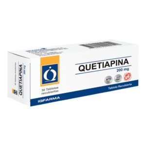 Quetiapina 200mg - Caja x 30 tabletas Recubiertas.