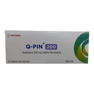 Q-Pin 200 (Quetiapina) - Caja x 30 tab. Recubiertas.