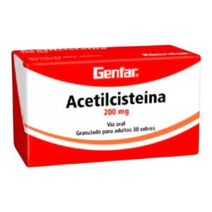 Acetilcisteina 200 Genfar - Caja x 30 sobres.