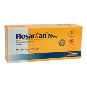 Flosartan 16mg (candesartan) - Caja x 30 tabletas Recubiertas