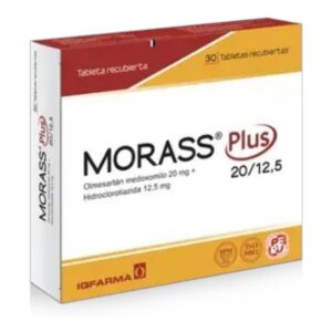Morass plus 20/12.5 Olmesartan+hidroclorotiazida - caja x 30 tab.