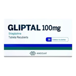 Gliptal 100mg sitagliptina - Caja x 30 tabletas.