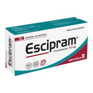 Escipram 10mg escitalopram - Caja x 30