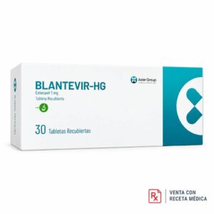 Blantevir - Hg Entecavir 1mg - Caja x 30 tabletas Recubiertas