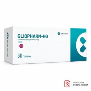 Gliopharm - Hg pioglitazona 25mg - Caja x 100 unid