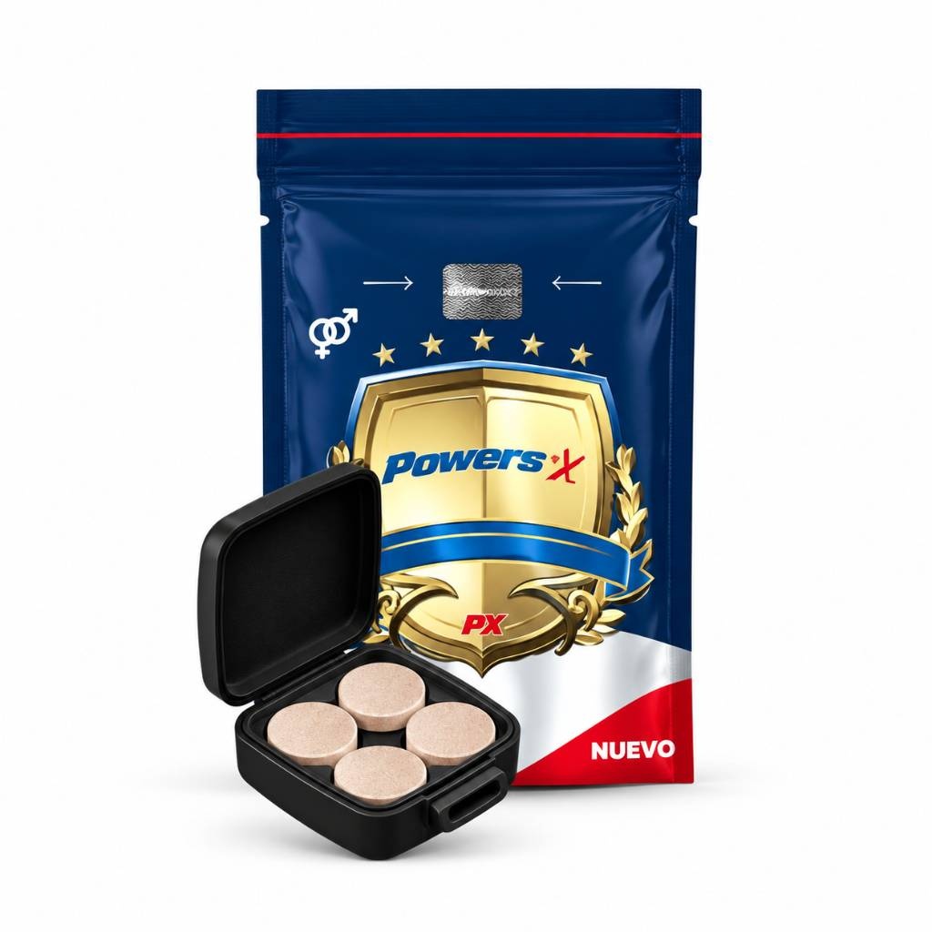Powers x potenciador sexual - cofre x 4 unid.