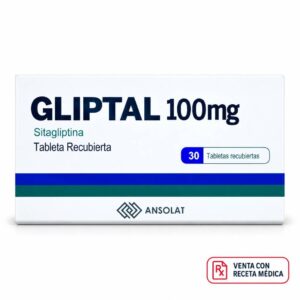 Gliptal 100mg sitagliptina - Caja x 30 tabletas.
