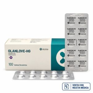 Olanlove-Hg (olanzapina) - Caja x 100 tab. Recubiertas